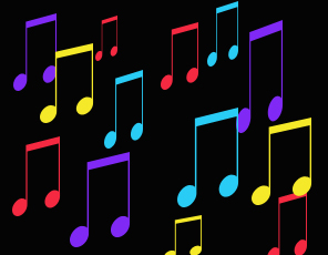 Musical notes decorative image